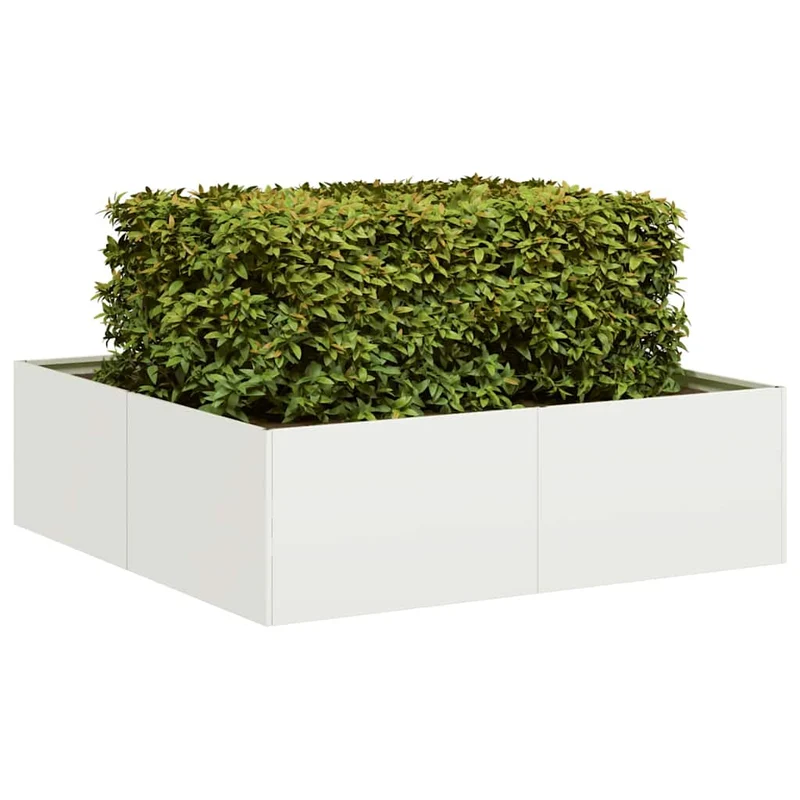 Jardinera Acero Blanco 100x100x30 Cm