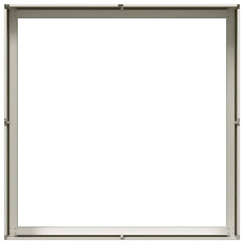 Jardinera Acero Blanco 100x100x30 Cm
