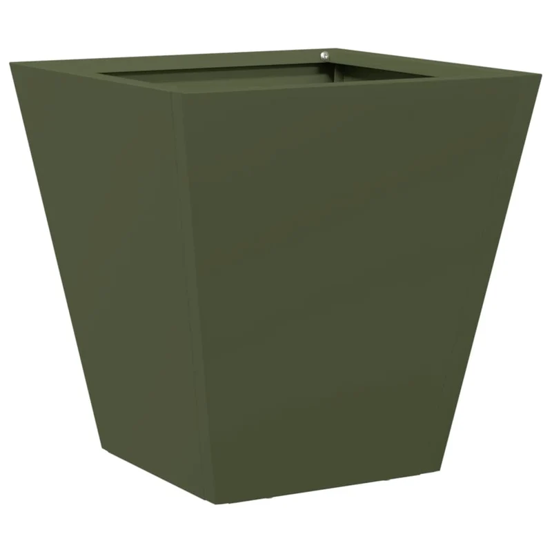 Jardinera Hexagonal Acero Verde Oliva 30x30x30 Cm