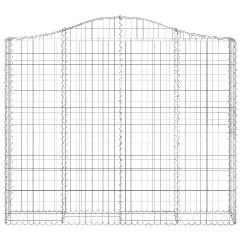 Cestas Gaviones 3 Uds Forma De Arco Hierro 200x30x160/180 Cm