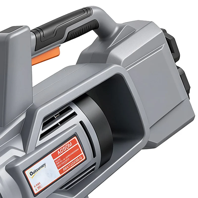 Outsunny Soplador De Hojas Sin Cable 36v Con 2 Baterías 4.0ah Y Cargador Gris