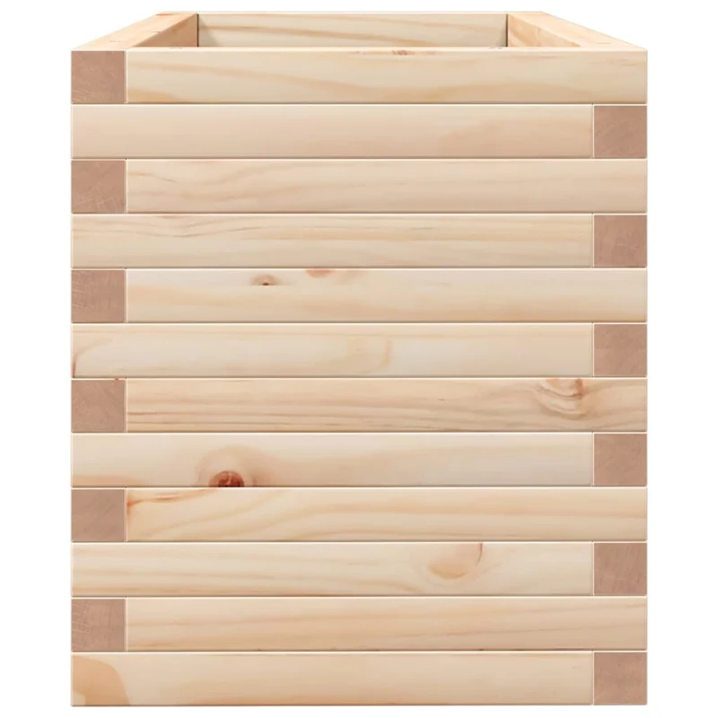 Jardinera De Madera Maciza De Pino 90x40x45,5 Cm