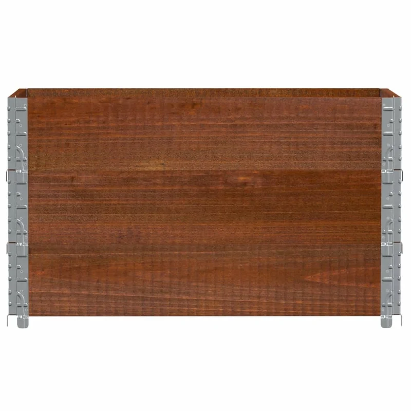 Jardinera De Madera Maciza De Pino Marrón 100x50 Cm