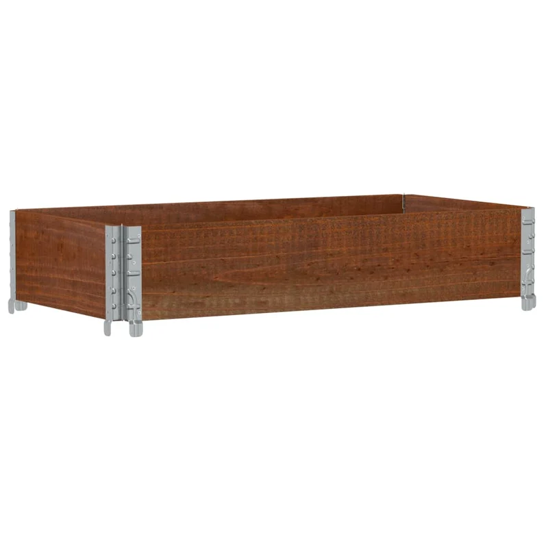 Jardinera De Madera Maciza De Pino Marrón 100x50 Cm