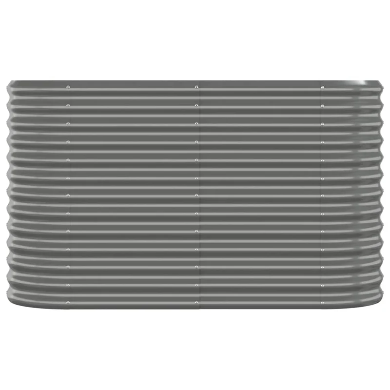 Jardinera Arriate Acero Galvanizado Gris 114x40x68 Cm