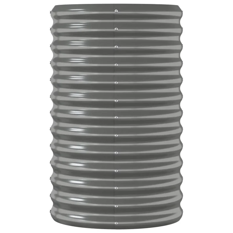 Jardinera Arriate Acero Galvanizado Gris 114x40x68 Cm