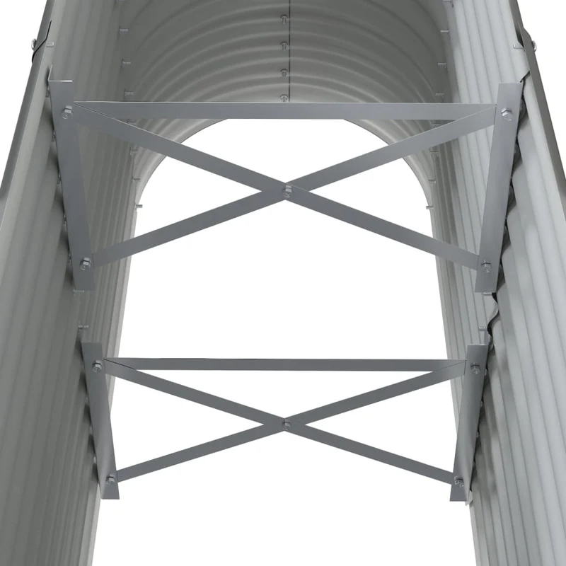 Jardinera Arriate Acero Galvanizado Gris 114x40x68 Cm