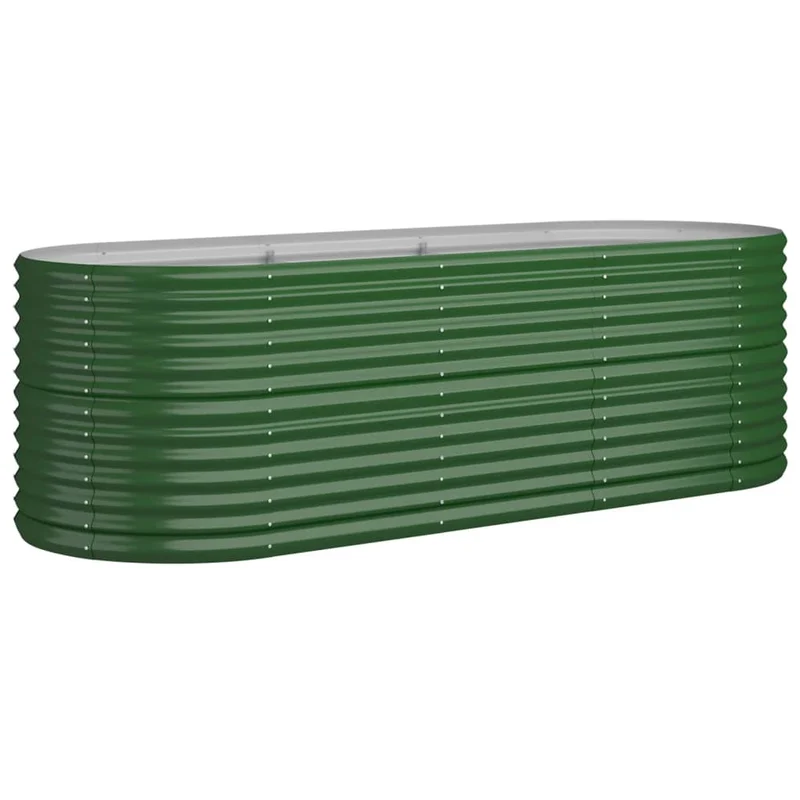 Jardinera Arriate Acero Galvanizado Verde 224x80x68 Cm
