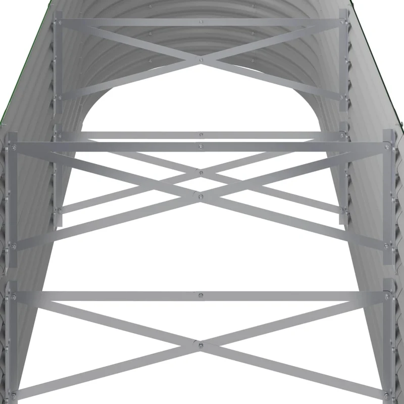 Jardinera Arriate Acero Galvanizado Verde 224x80x68 Cm