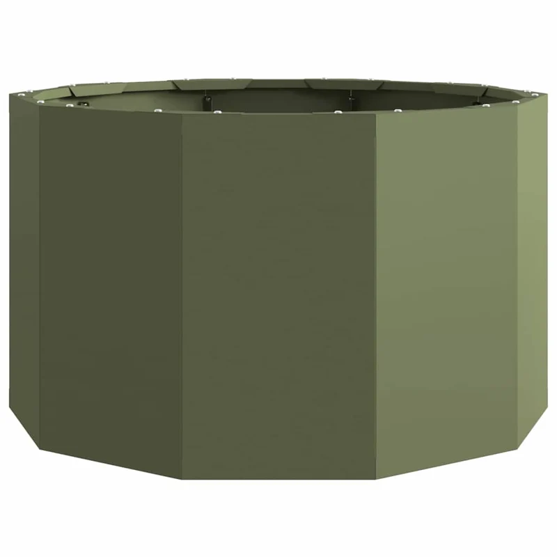 Jardinera Verde Oliva 60 X 60 X 35 Cm Acero