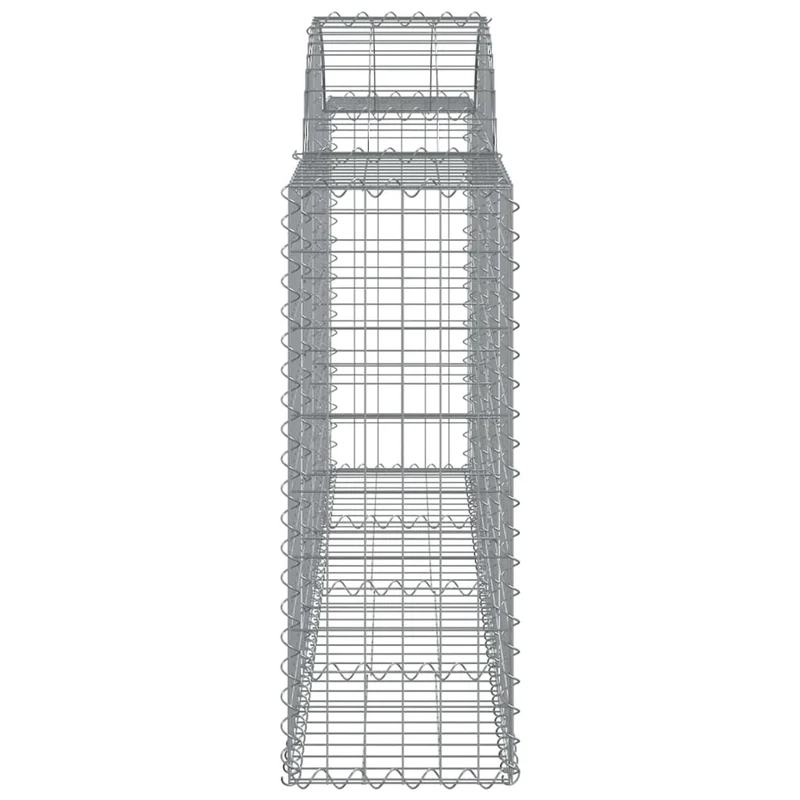 Cestas De Gaviones 50 Uds Forma De Arco Hierro 200x30x80/100 Cm