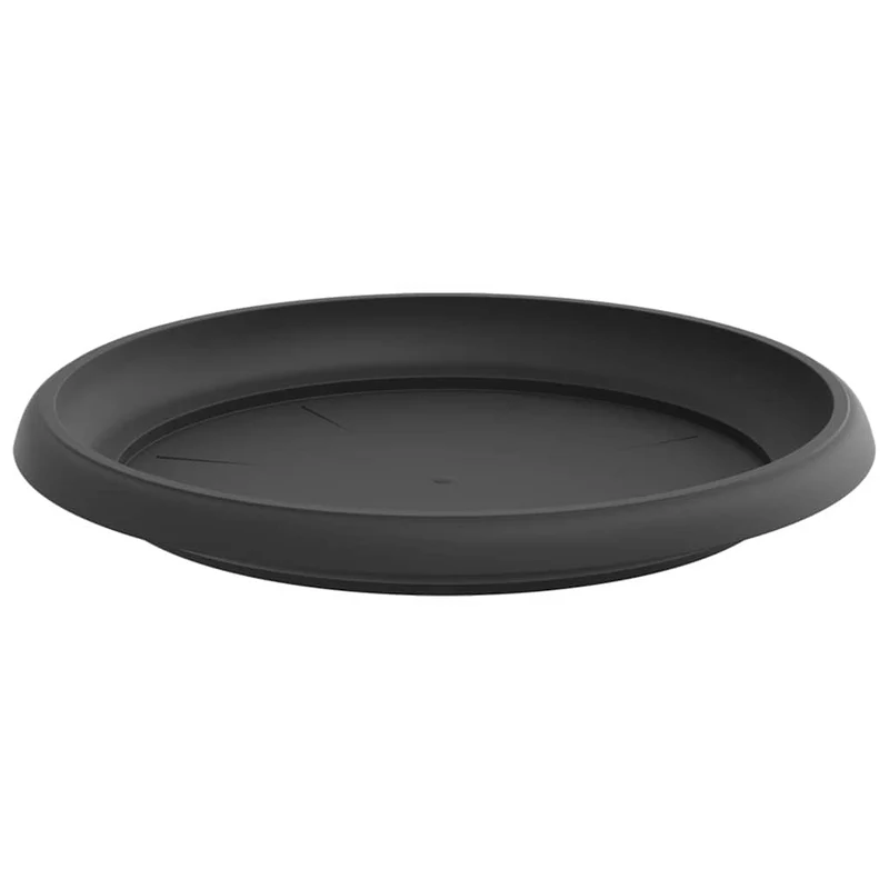 Bandeja Redonda Para Flores 24 Uds. Negro Ø 21,5 X 2,5 Cm