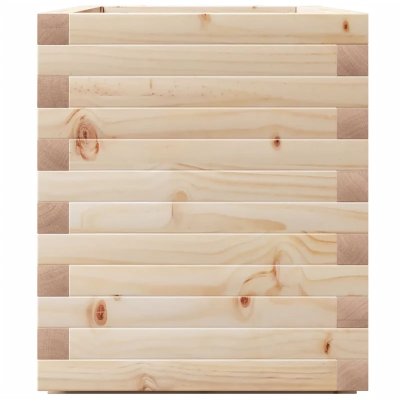 Jardinera Madera Maciza De Pino 70x40x49,5 Cm