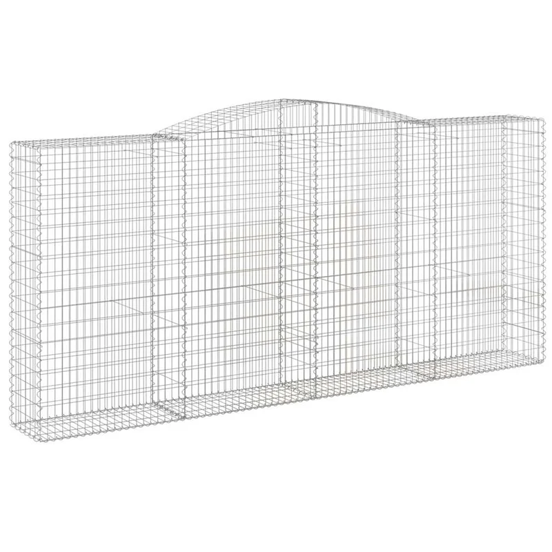 Cestas De Gaviones 10 Uds Forma De Arco Hierro 400x50x180/200cm