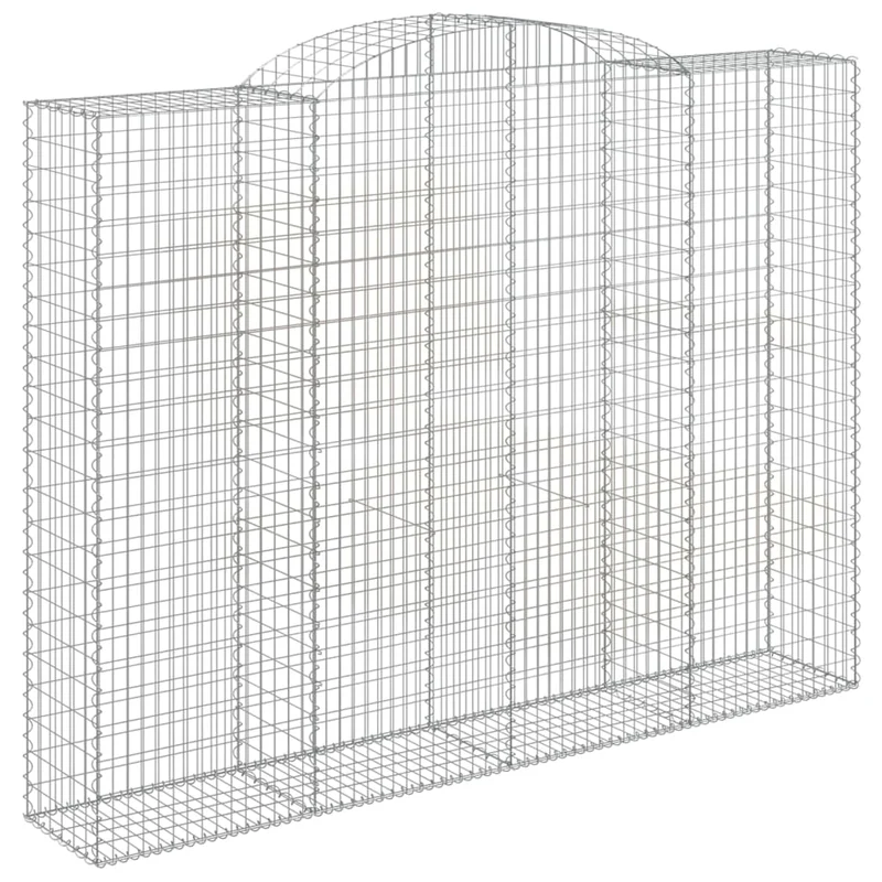 Cestas De Gaviones 12 Uds Forma De Arco Hierro 300x50x220/240cm
