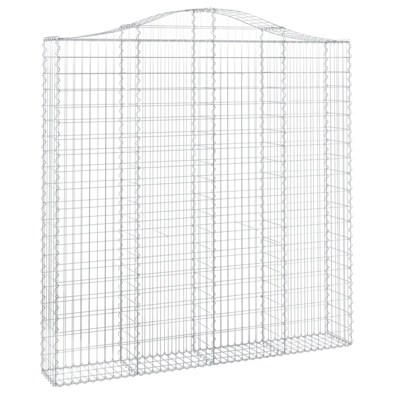 Cestas De Gaviones 4 Uds Forma De Arco Hierro 200x30x200/220 Cm