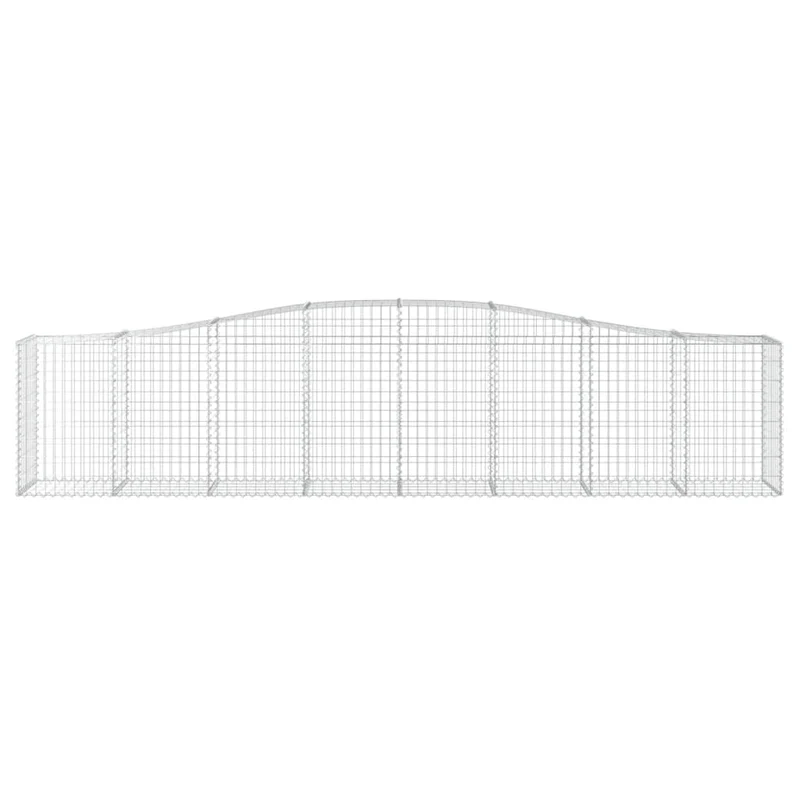 Cestas De Gaviones 20 Uds Forma De Arco Hierro 400x50x80/100 Cm