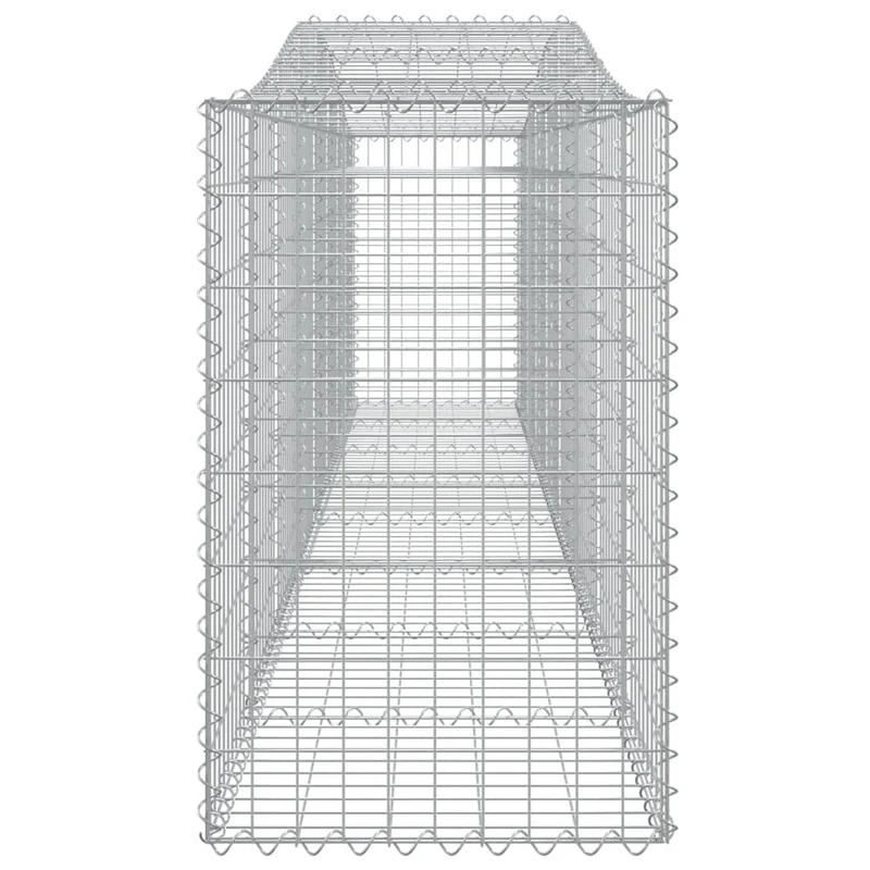 Cestas De Gaviones 20 Uds Forma De Arco Hierro 400x50x80/100 Cm