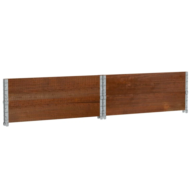 Jardinera De Madera Maciza De Pino Marrón 100x100 Cm