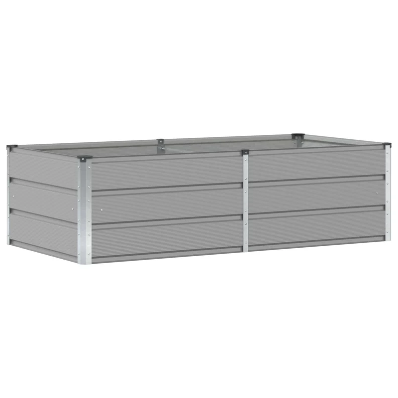 Jardinera Gris Claro 160 X 80 X 45 Cm Acero