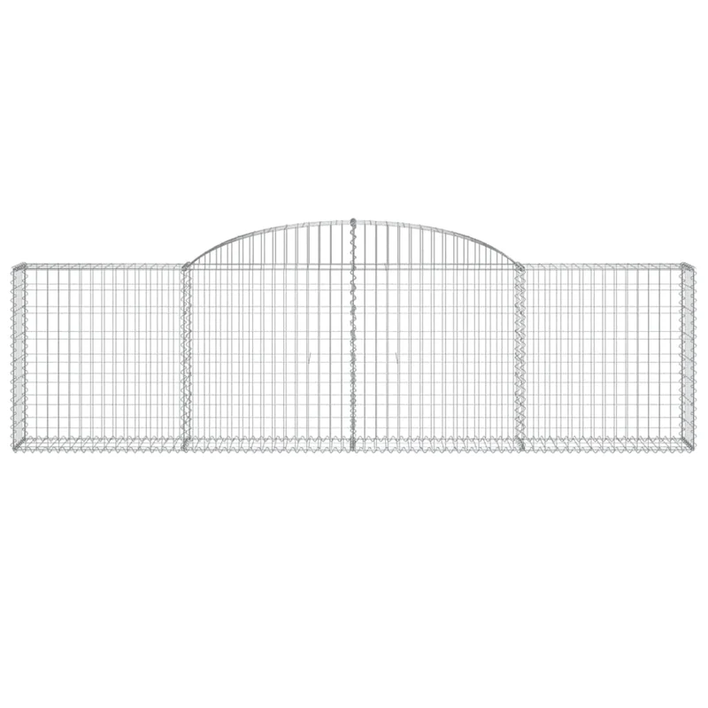 Cestas De Gaviones 30 Uds Forma De Arco Hierro 300x30x80/100 Cm