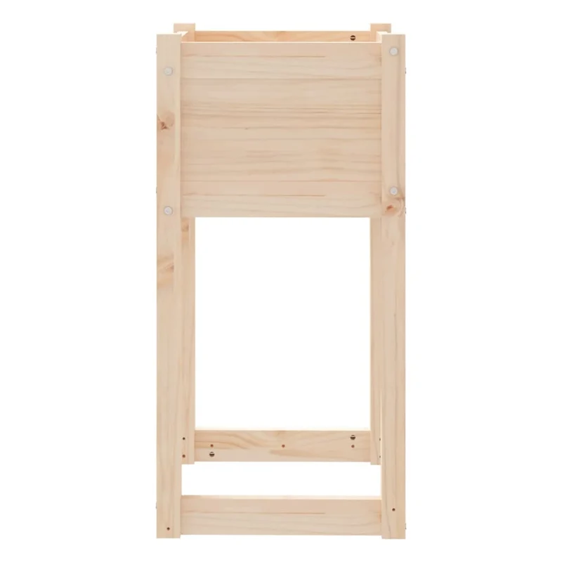 Jardinera 2 Unidades Madera Maciza De Pino 40x40x81 Cm