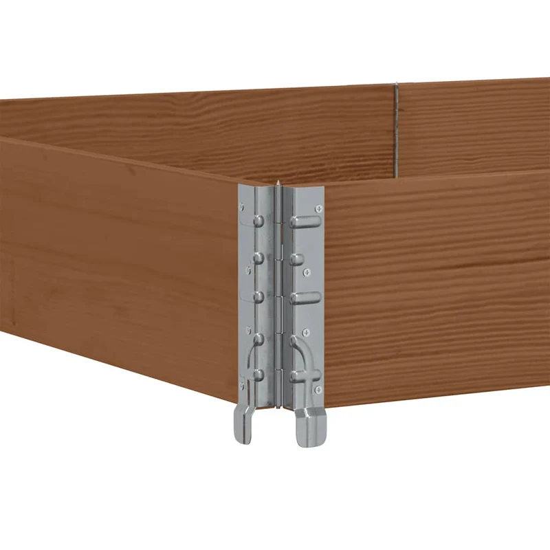 Jardinera De Madera Maciza De Pino Marrón 150x100 Cm