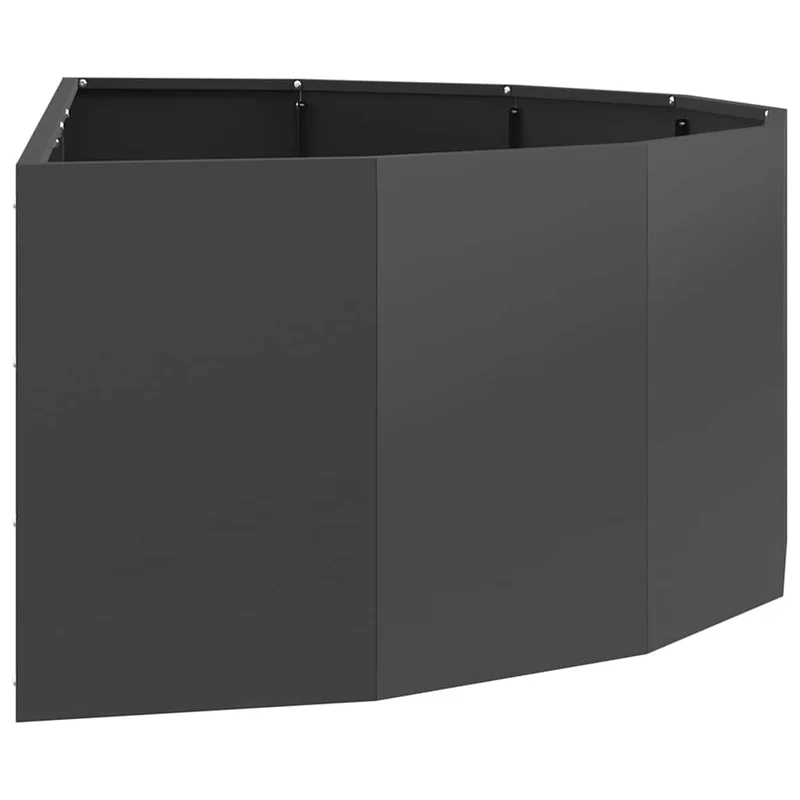 Jardinera Negro 120 X 60 X 35 Cm Acero