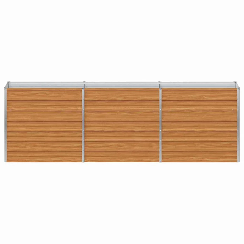 Arriate Elevado Marrón Claro 240 X 40 X 77 Cm Acero Galvanizado