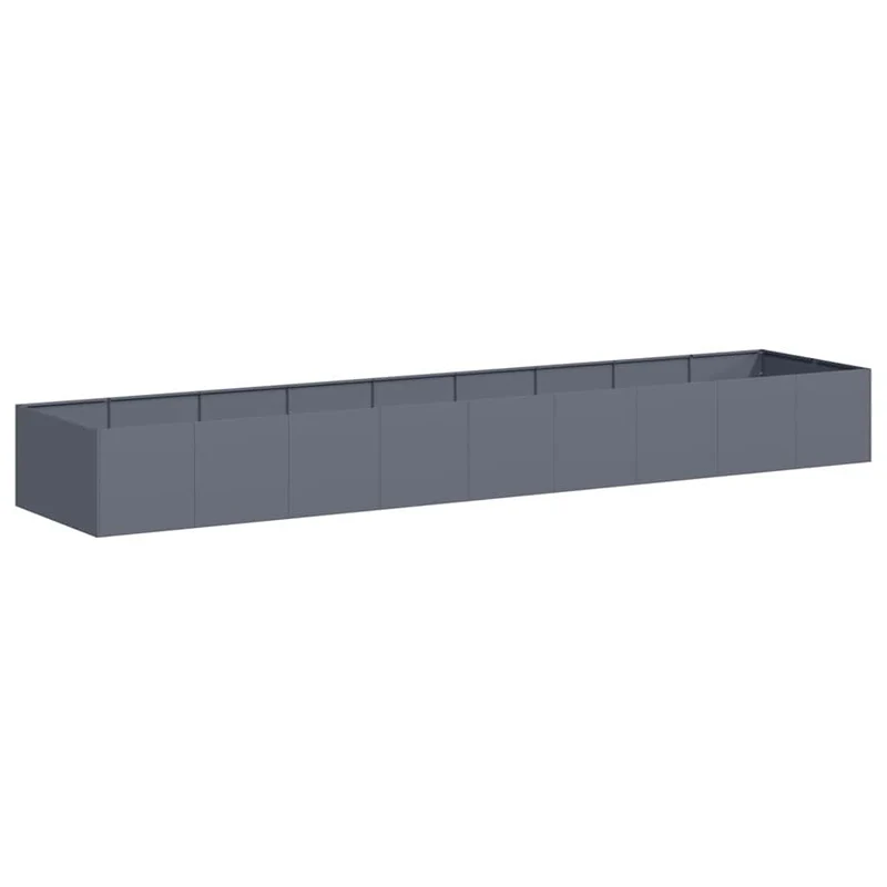 Jardinera Acero Gris Antracita 360x80x40 Cm