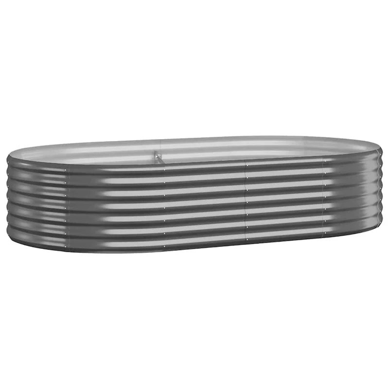 Jardinera Arriate Acero Galvanizado Antracita 175x100x36cm
