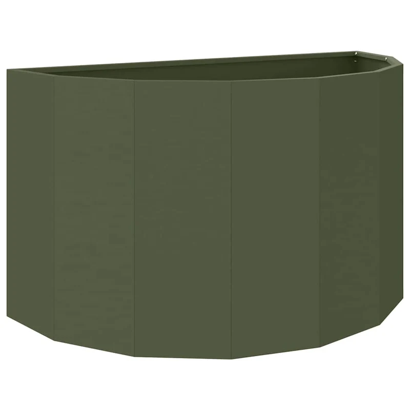 Jardinera Verde Oliva 90 X 45 X 50 Cm Acero
