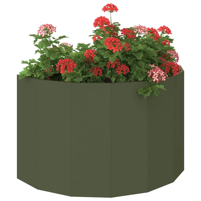 Jardinera Verde Oliva 90 X 45 X 50 Cm Acero