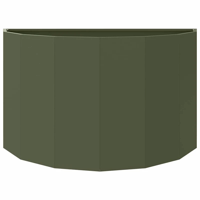 Jardinera Verde Oliva 90 X 45 X 50 Cm Acero