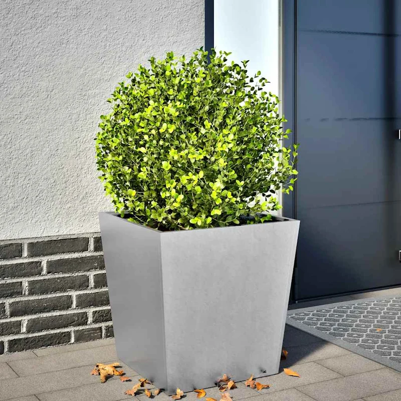 Jardinera De Acero Galvanizado 50x50x50 Cm