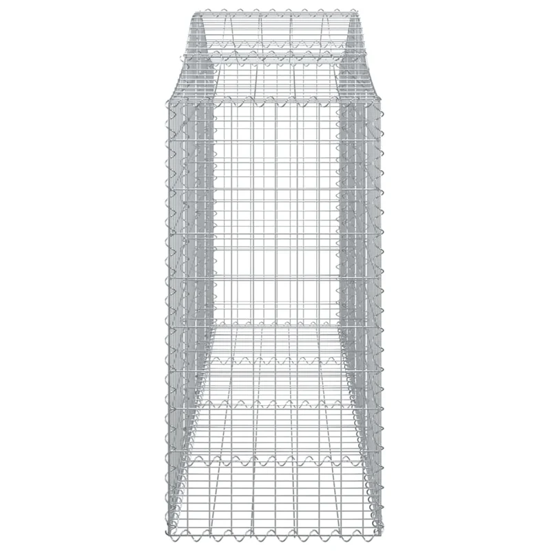 Cestas De Gaviones 14 Uds Forma De Arco Hierro 200x50x100/120cm