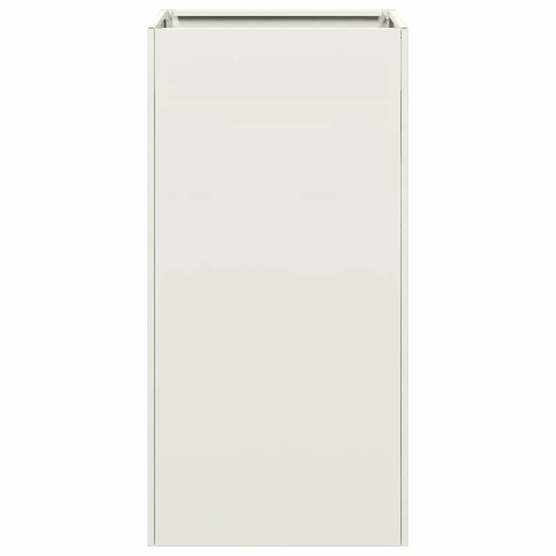 Jardinera De Acero Laminado En Frío Blanco 40x40x80 Cm
