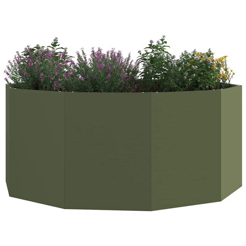 Jardinera Verde Oliva 120 X 120 X 50 Cm Acero