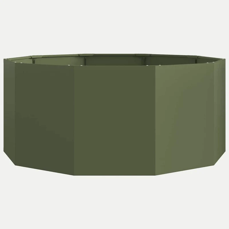 Jardinera Verde Oliva 120 X 120 X 50 Cm Acero