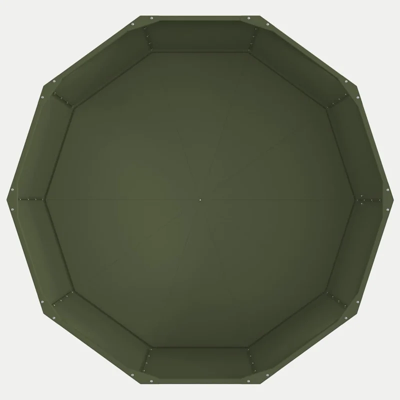 Jardinera Verde Oliva 120 X 120 X 50 Cm Acero