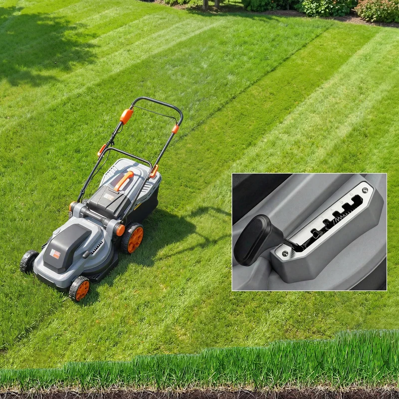 Outsunny Cortacésped A Batería Inalámbrico 18v Con 2 Baterías De 4ah Y Cargador