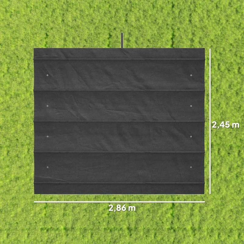 Outsunny Techo De Pérgola Retráctil 3x2,5 M Para Marco De Pérgola De 2,85x2 M