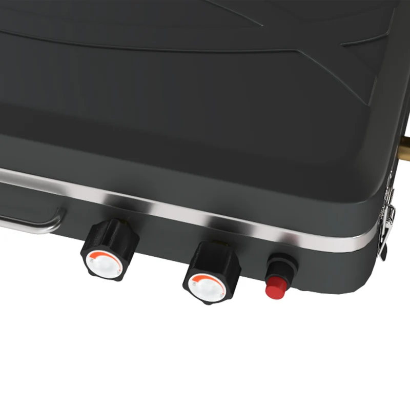 Outsunny Barbacoa De Gas Portátil 2 En 1 7 Kw Con Patas Desmontables