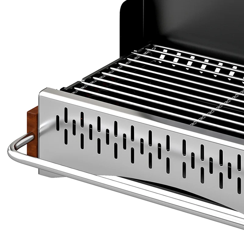 Outsunny Barbacoa De Carbón Plegable 50,5x34x33 Cm Con Bandeja Extraíble