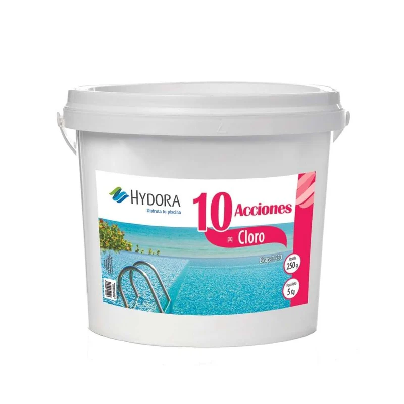 Cloro 4 Acciones Hydora - 5kg (Tabletas 250 gr)
