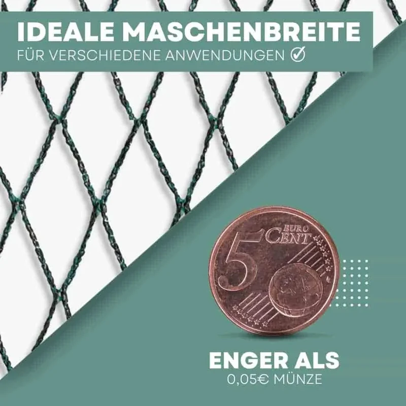 Red Protección Estanque 5×6 M Malla Anti Aves Hdpe Resistente Uv 30 M²