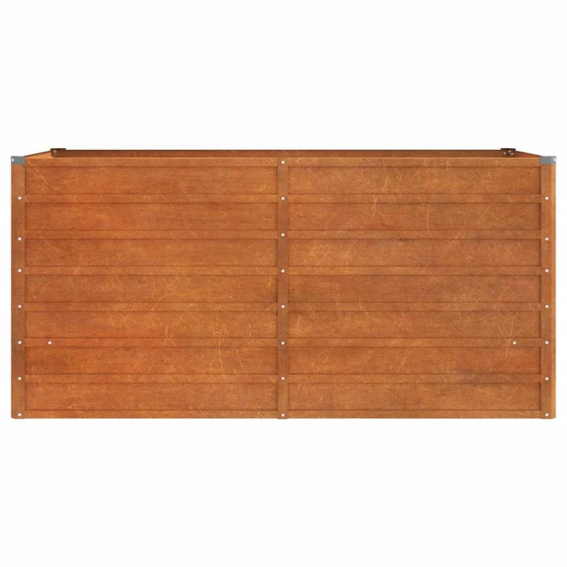 Arriate Oxidado De Acero Corten 160x80x77 Cm