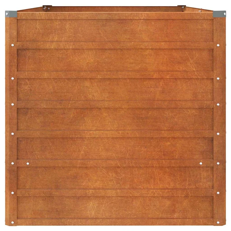 Arriate Oxidado De Acero Corten 160x80x77 Cm