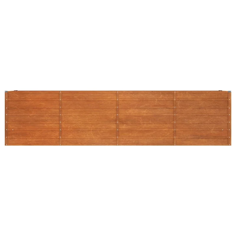 Arriate Oxidado De Acero Corten 320x40x77 Cm