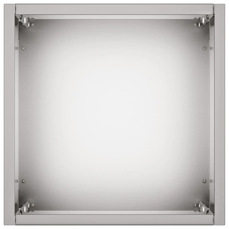 Macetero De Jardín Plateado 20 X 20 X 75 Cm Acero Galvanizado
